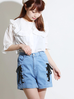 WEGO/レースアップショートパンツ