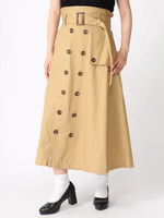 WEGO/トレンチロングスカート