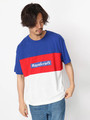 WEGO/3段切替ボックスロゴTシャツ