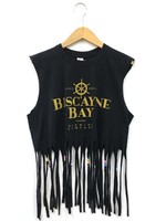 リメイクフリンジTシャツ リメイク     /サイズ表記 L