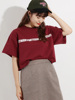 WEGO/ロゴカットオフショートTシャツ