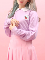 WC/イチゴMILK襟付きスウェット