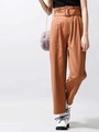 WEGO/ベルトクロップドペグトップパンツ