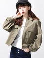 WEGO/ボリュームスリーブワークジャケット
