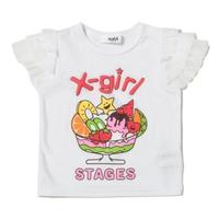 【50%OFF】キラッキー＆パフェ袖チュールフリルTシャツ