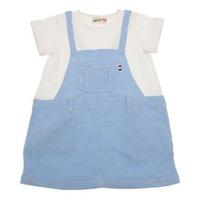 【50%OFF】サロペット半袖ワンピース
