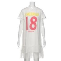 【50%OFF】ナンバリングレイヤードチュールワンピースセット