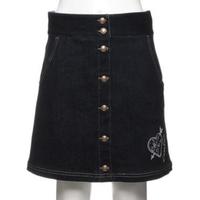 【50%OFF】フロントボタン台形スカパン