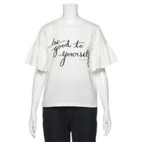 【50%OFF】ボリューム袖フリルクルーネックTシャツ