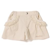 【50%OFF】レースつきコーデュロイキュロット