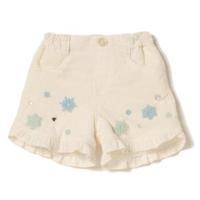 【50%OFF】雪さがら刺しゅう入りコーデュロイ裏起毛ボアショートパンツ