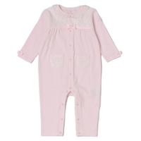 【30%OFF】ミニポケットお花レースカバーオール