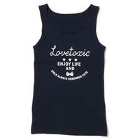 ロゴプリント入りパットつきタンクトップ