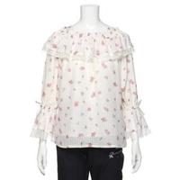 【50%OFF】花柄キャンディースリーブブラウス