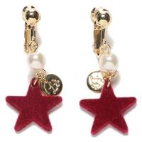 起毛星モチーフつきイヤリング