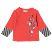 勲章プリントラグランTシャツ