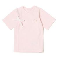 細ボーダーシロクマ短肌着