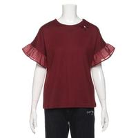 【50%OFF】袖シースルーレーヨンTシャツ