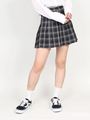 DING/チェック柄プリーツスカパン