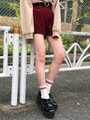 WEGO/コーデュロイハイウエストショーツ