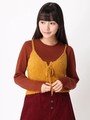 WEGO/フェザーレースアップビスチェ