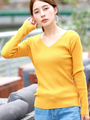 [18AW 新作アイテム]リブＶネックニット