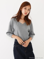 2WAY ROUNDED KNIT/T.GRY