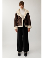 B-3 FAUX MOUTON ジャケット/BRN