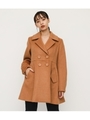 BIG COLLAR FLARE COAT/CAM