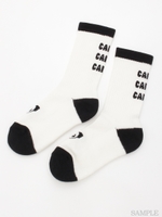 CANDY CANDY CANDY RIB SOCKS/OFF WHITE×BLACK