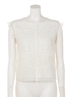 COMBI LACE TOPS/WHT