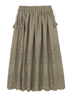 CROSS STITCH SKIRT/カーキ
