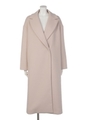 DOUBLE BREASTED COAT（PLAIN）/LT.PINK