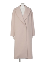 DOUBLE BREASTED COAT（PLAIN）/LT.PINK