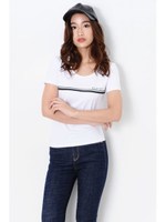 DラインロゴEGTシャツ/WHITE