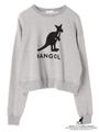 Ehwg×KANGOL Crew neck sweat/杢グレー