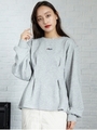 FILA クルーデザインチュニック/杢グレー