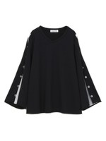 FLARE SLEEVE TOP/ブラック