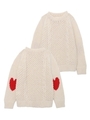 HEART ELBOW KNIT/ホワイト