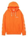 HEART SLEEVE BIG SWEAT ZIP HOODIE/オレンジ