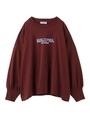 L/S TEE FRONT LOGO/バーガンディ