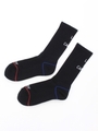 LIFE IS CANDY RIB SOCKS/BLACK