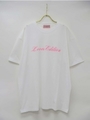 LovesEdition T-shirt/white×pink