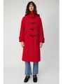 MELTON LONG ダッフルコート/RED