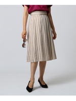 NALYA ストライプスカート/ライトベージュ(351)