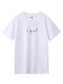 PAINTED CURSIVE LOGO S/S REGULAR TEE/ホワイト
