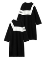 PATCHWORK DRESS/ブラック