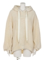 POODLE HOODY/WHITE