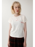 ROSE EMBROIDERY Tシャツ/O/WHT1