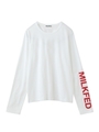 SLEEVE LOGO L/S TEE/ホワイト